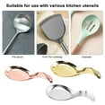 thumbnail image 4 of Koiauber Stainless Steel Spoon Rest for Stove Top Countertop Spoon Holder Kitchen Utensil Organizer for Ladles Tongs Spatula, 4 of 8