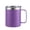 Purple, variant on 12 oz Insulated Stainless Steel Coffee Mug with Handle & Sliding Lid, 304 Stainless Steel Reusable Travel Cup for Office Home Beer Tea Drinks