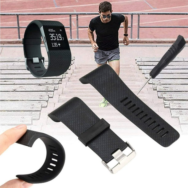 Fitbit surge leather strap sale