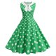 thumbnail image 1 of TaTaai Women's Bow Detail Sleeveless Dress Vintage Floral Print Round Neck Casual A Line Midi Dress Classical Style Soft Comfortable for Spring Summer Daily Gift, 1 of 5