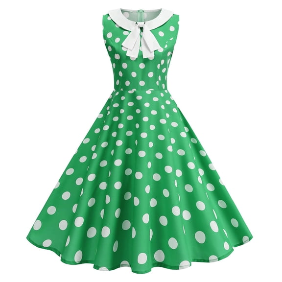 HBGVBA Casual Midi Dress for Women,Short Sleeve Dresses,Bow Vintage Elegant Floral Print Mid Length Dress
