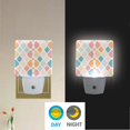 thumbnail image 2 of Yayeee LED Plug in Night Light for The Home with Auto Dusk to Dawn Light Sensors, 2 Pack, Pink Abstract Pattern, 2 of 6