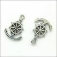 thumbnail image 3 of U8MO 12/30/50/100X Retro Rudder Alloy Charms Pendants for Jewelry Making DIY 21*14mm-12pcs, 3 of 5