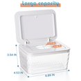 thumbnail image 3 of Whiidoom Baby Wipes Dispenser, Wipes Holder Dustproof Wipes Container Case One-Handed Opening with Spring-Loaded Keep Wipes Fresh and Moist (White), 3 of 5