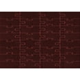 thumbnail image 1 of Ahgly Company Indoor Rectangle Patterned Chocolate Brown Area Rugs, 8' x 12', 1 of 6