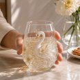 thumbnail image 4 of SLYNSHome Glass Cup with Nature-Inspired Designs Animals Themed, Large Capacity Stemless Tumbler for Everyday Beverages, Elegant Drinkware for Home and Gifting, 4 of 7