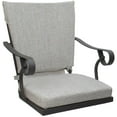thumbnail image 4 of Outdoor/Indoor Bar Stool 30" Jamey - White Linen Fabric - Gray Frame, 4 of 8