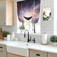 thumbnail image 5 of Universe Explosion Tie Up Curtains for Windows, Adjustable Balloon Window Shades, Modern Abstract Galaxy Universe Kitchen Window Treatments Adjustable Roll Up Curtain for Basement/Nursery 52"x45", 5 of 8