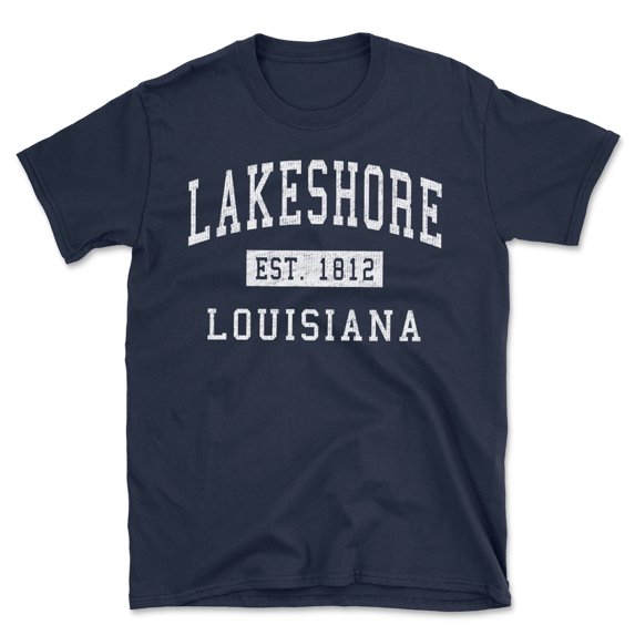 Lakeshore Louisiana Classic Established Men's Cotton T-Shirt