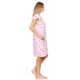 thumbnail image 3 of Lati Fashion Women Nightgowns Short Sleeve Female Nightgowns & Sleepshirts Pink L, 3 of 4