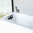 thumbnail image 5 of SUMERAIN Vintage Leg Tub Filler 3-3/8-Inch Center Wall Mount Tub Faucet, Cross Handle Matte Black, 5 of 8