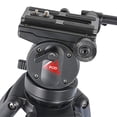 thumbnail image 3 of 3Pod V3AH 3-Section Aluminum Video Tripod for Camera, Professional Camera Tripod with 2-Way Fluid Head, Mid-Level Spreader, Quick Release Plate, Max Load 8.8 Lbs., 61"" Max Height Heavy Duty Tripod, 3 of 5