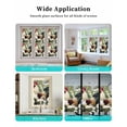 thumbnail image 6 of Window Privacy Film Spring Floral Rooster Stained Glass Window Film Decorative Sun Block Window Cover Retro Rooster Pastoral Window Clings Static Adhesive Sticker for Bathroom 17.7"x78.7", 6 of 7
