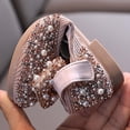 thumbnail image 5 of JDQJBZ Girl's Sandals Mary Jane Bow Rhinestone Pearl Sparkly Ballet Princess Shoes Summer, 5 of 5