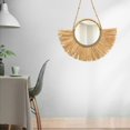 thumbnail image 4 of pitrice Miroir Rond Marocain Fait à la Main Décor Authentique Se Suspend Miroir Moitié Inférieure, 4 of 9