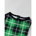 thumbnail image 4 of Conjunto de pijamas navideños familiares a juego con estampado de árbol, letras y cuadros. Pijamas de vacaciones para papá, mamá y niños., 4 of 8