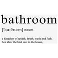 thumbnail image 1 of Yhmxh Home Decor,Room Decor,Bathroom Decor Boho Funny Bathroom Signs Wall Artprint Mid Art Bathroom Poster,Do Not Include Photo Frames Bathroom Sticker, 1 of 2