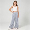 thumbnail image 5 of Gibobby Little Girls' Sweatpants Straight Wide Leg Kids Drawstring Casual Joggers 6t 7t 8t 9t 10t 12t Teen Loose Athletic Pants with Pockets Girls Wimnter Pants(4-5T,Grey), 5 of 6