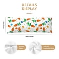 thumbnail image 3 of Balery Cute Carrot Funda Protectora para Almohada Corporal de Algodón Hipoalergénico con Cierre(55 x 21 pulgadas), Almohadas No Incluidas, 3 of 7