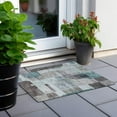 thumbnail image 6 of Addison Rugs Chantille Indoor/Outdoor Transitional Modern Teal Washable Rectangle Rug, 1'8" x 2'6", 6 of 6