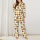 thumbnail image 2 of Fotbe Sunflowers And Skull Conjunto de Pijama de Manga Larga para Mujer con Estampado, Ropa de Dormir de 2 Piezas, Conjunto de Casa Suave y Cómodo con Bolsillos-Small, 2 of 7
