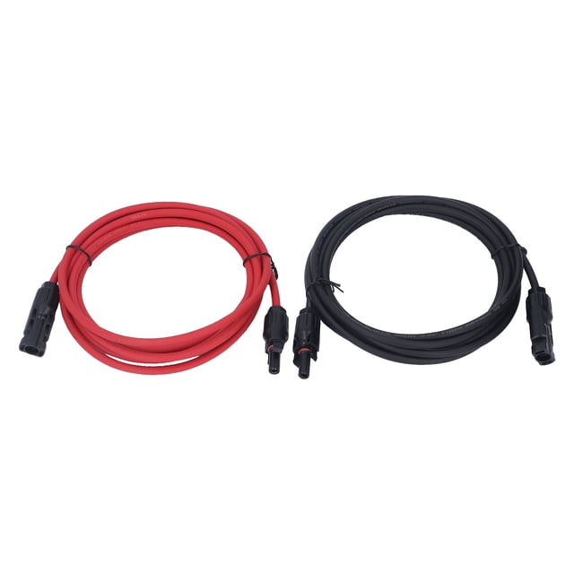 4mm² Solar Panel Extension Cable, Solar Extension Cable Flame Retardant 2pcs Excellent Electrical Conductivity 1000V DC For Home 1m / 3.3ft,3 M / 9.8ft,5m / 16.4ft,10m / 32.8ft