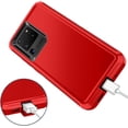 thumbnail image 6 of Designed for Samsung Galaxy S20 Ultra Heavy Duty Case, Triple Layer Protection Shockproof Dropproof Dustproof Anti-Scratch Phone Case Cover for Samsung Galaxy S20 Ultra,Red, 6 of 7
