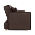 thumbnail image 3 of Sofá Cama Makora Abbot Chocolate Lino Memory Foam Respaldo con Reclinable de 3 Posiciones, 3 of 8
