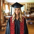 thumbnail image 6 of Haiem Strawberry Red Pattern Graduation Stole 2024 | Premium Satin Sash for Graduation Ceremony, 6 of 7
