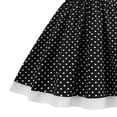 thumbnail image 5 of YDFCWXW Vintage Dresses for Girls Kids Lapel Collar Polka Dot Dress Swing Dress (Black, 11-12 Years), 5 of 5