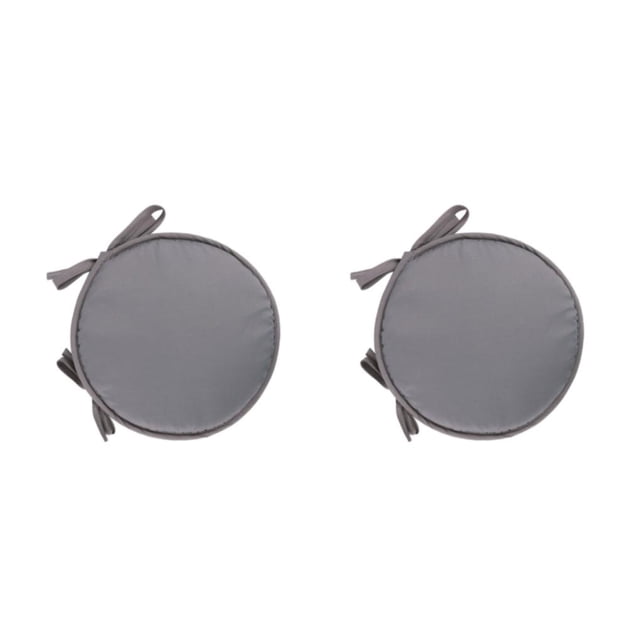 Ounissouiy Cojín de algodón para silla de bistró con lazos - Para máxima comodidad y estilo Cojín para silla de bistró gris claro gris claro 2Conjunto