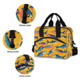 thumbnail image 3 of FORMRS Reusable Lunch Bag for Work School Leakproof Insulated Cooler with Adjustable Shoulder Strap, Yellow Sardines Pattern, 3 of 6