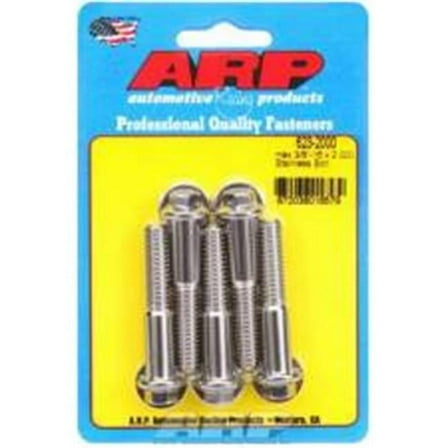 623-2000 0.37-16 x 2.00 in. Stainless Steel Bolt Kit, Polished - 6 Point - Pack of 5