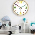 thumbnail image 2 of AMERTEER Wall Inch Silent Non Ticking Quality Battery Operated Wall Clocks  Read Numbers Classroom Kids, 2 of 6