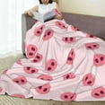 thumbnail image 6 of Honeii Cute Pig Nose Print Fleece Blanket - Throw Blanket for Bed, Sofa, Couch, Camping, and Travel , Microplush Ultra Soft Warm Blanket-50"x40", 6 of 7