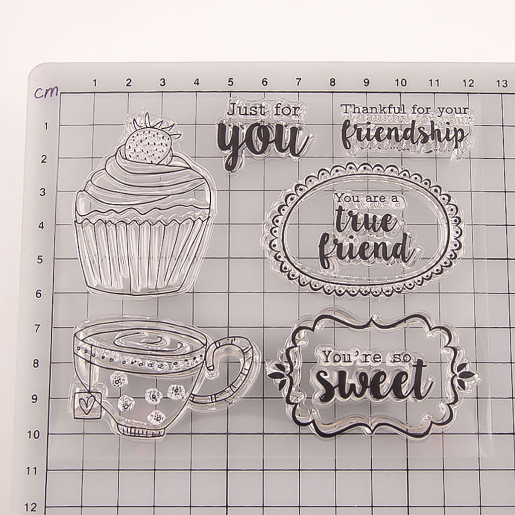 ️ Yu2d ❤️❤️ ️Transparent Stamp Silicone Seal DIY Clip Art Album Decoration 14/×18cm