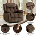 thumbnail image 5 of Bonzy Home Manual Recliner Sofa Living Room Furniture Set, Manual Recliner Chair, Manual Loveseat and 3 Seat Recliner Sofa Couch Set for Living Room, 5 of 8