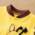 thumbnail image 5 of 0-18M Newborn Infant Baby Boy Girls Long Sleeve Romper Bodysuit Clothes One-piece Outfit - Yellow Cow, 5 of 7