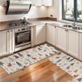 thumbnail image 3 of Kitchen Rugs Sets Of 2,Beige Christmas Forest Animal Pattern Anti Fatigue Kitchen Mat Rugs Non Slip Washable,Decorative Kitchen Floor Mats for Kitchen,Sink,Laundry,17"X47", 3 of 5