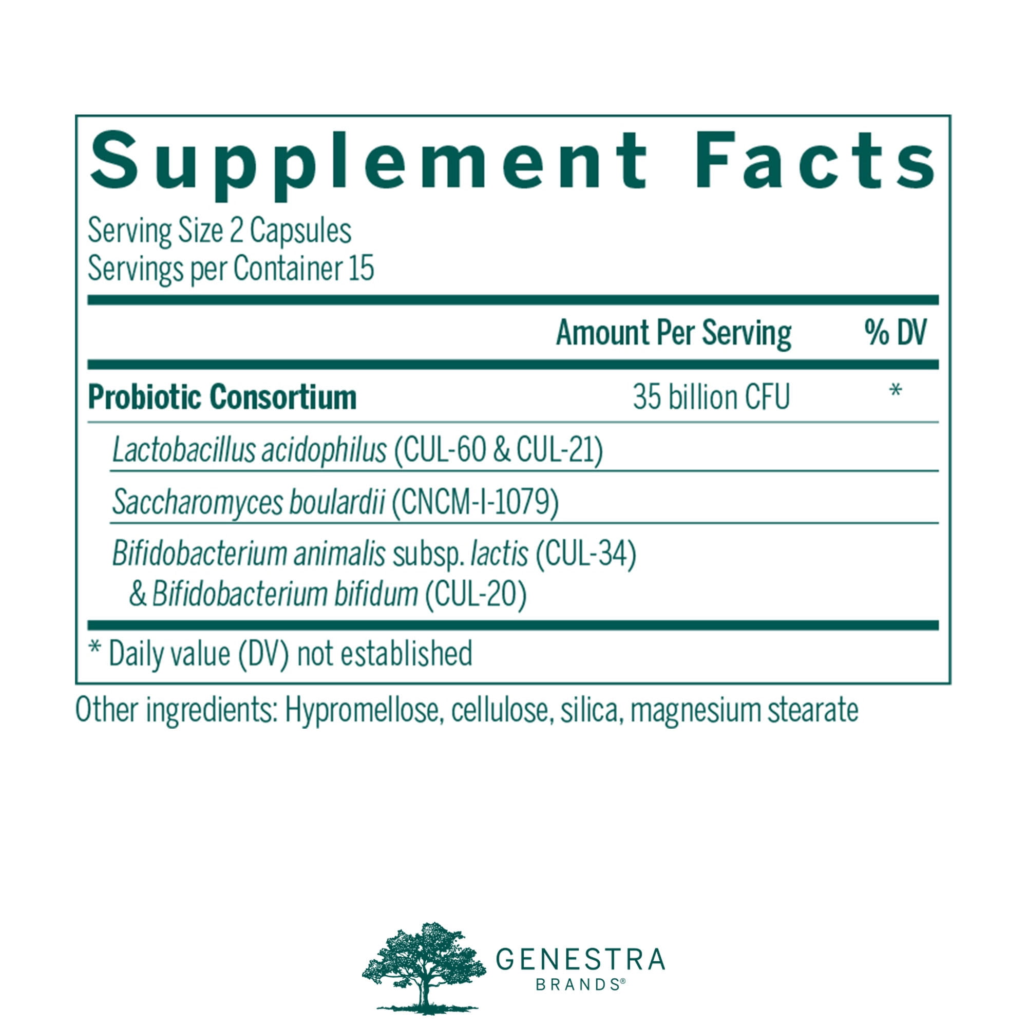 Genestra Brands HMF Travel | Shelf Stable Probiotics to Support Gastrointestinal Health When Travelling | 30 Capsules