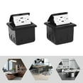 thumbnail image 4 of Pop-Up Floor Sockets, Black Pop Up Floor Outlet Sockets, 2PCS 20A Hidden Sockets for Study Rooms, Offices, Living Rooms, Conference Rooms USB Interfaces, 4 of 13