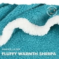 thumbnail image 4 of Tirrinia Oversized Blanket Hoodie, Wearable Fluffy Sherpa Blanket, Lightweight Cozy Sweatshirt Blanket Gift for Adult Women Men, 4 of 7