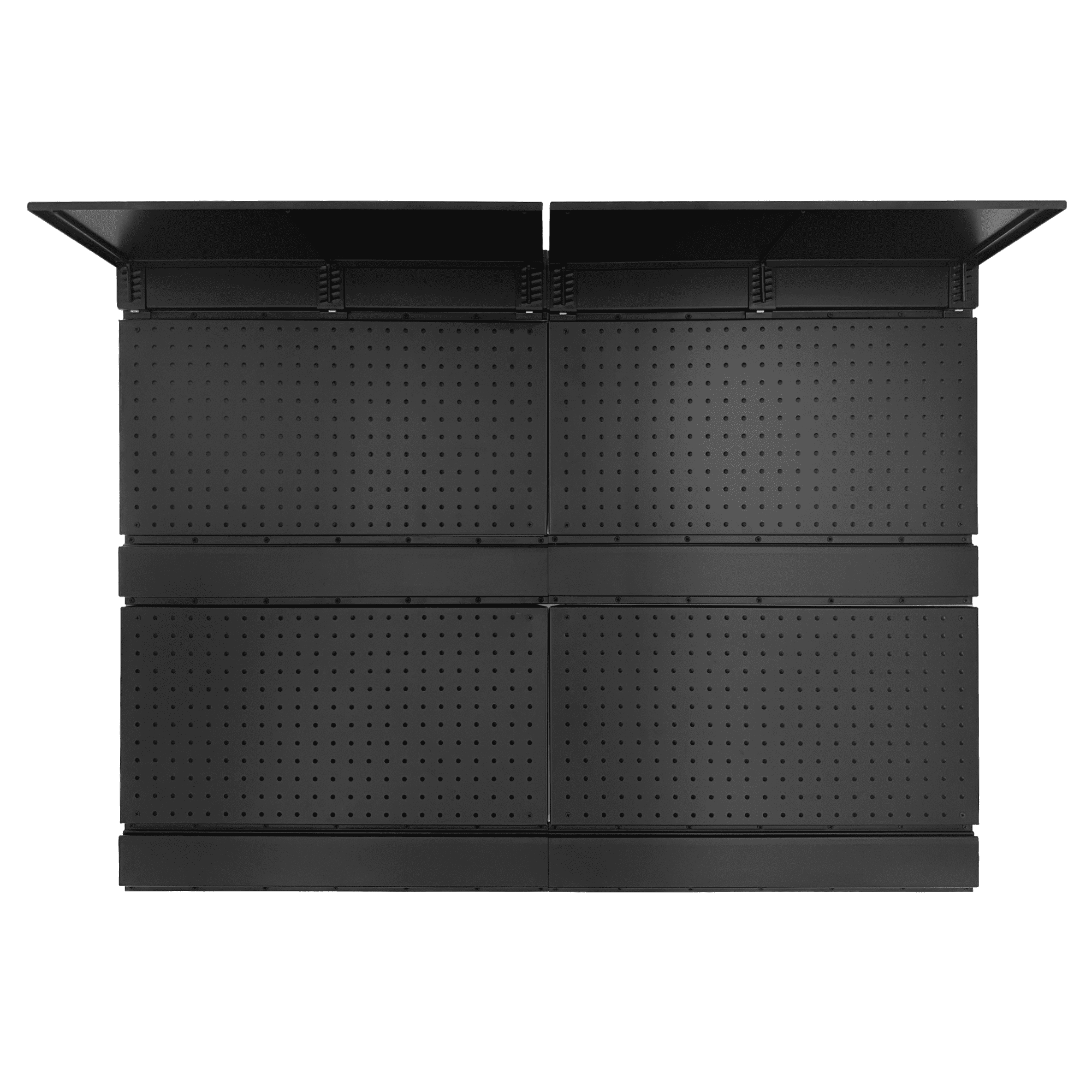 Pegboard Wall Organizer,48 x 36 inch Garage Storage Pegboard ,Metal Peg Board with Hooks & Storage Bins, Tool Panel Organizer