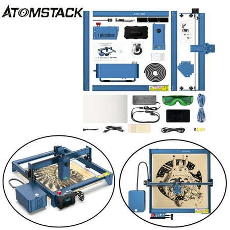 ATOMSTACK A20 Pro Laser Engraver 130W Engraving Cutting Machine with F30 Pro Air Assist Kit US