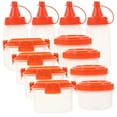 thumbnail image 4 of 1 Set Reusable Plastic Sauce Boxes Square Seasoning Box Salad Dressing Containers, 4 of 5