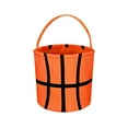 thumbnail image 2 of 10x10 Inch Basketball Easter Basket with 5.9'' Handle, Halloween Sports Baskets Easter Eggs Hunt Candy Bucket Tote for Easter Halloween(1pcs, Orange), 2 of 6