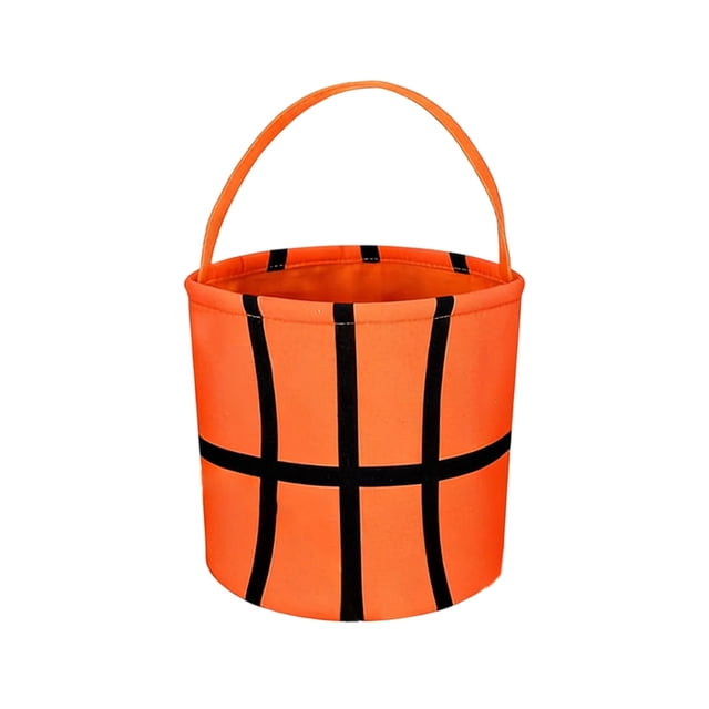 Easter Rabbit Storage Bucket Fabric Portable Snack And Candy Container With Sturdy Handles 13.78 in x 9.84 in