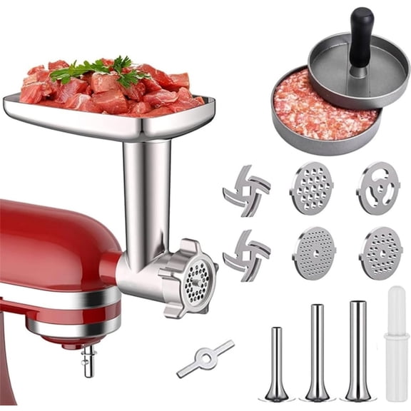 Meat Grinding Accessory Meat Mincer Attachment Food Processing Accessory Set for Cooking Enthusiasts