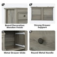 thumbnail image 3 of Gray 9 Drawer Horizontal Combo Dresser for Bedroom, Modern Chest of Drawers Wood Storage Cabinet for Living Room, 3 of 6