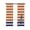 Orange, variant on Aqua Horizontal Striped Blackout Curtains 63 Inches Length, Navy Anchor Nautical Coastal Window Treatment Thermal Insulated Drapes for Bedroom Living Room 2 Panels 84x63 Inches